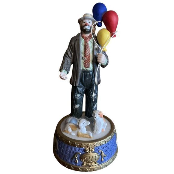 Emmett Kelly Jr Clown Figurine My Favorite‎ Things San Francisco Music Box - Picture 1 of 7